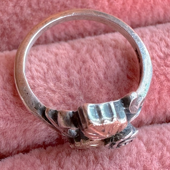 Vintage Black Hills Gold 925 Sterling Silver 12K Yellow & Rose Gold Rose Ring - Picture 5 of 14